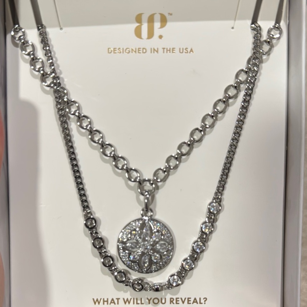 Elegant Silver Necklace Set